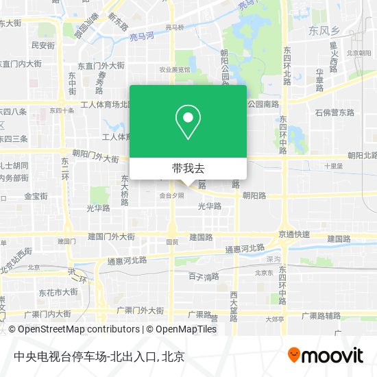 中央电视台停车场-北出入口地图