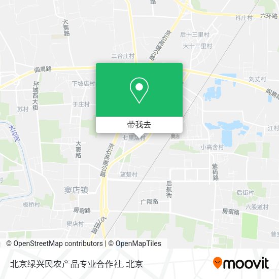 北京绿兴民农产品专业合作社地图