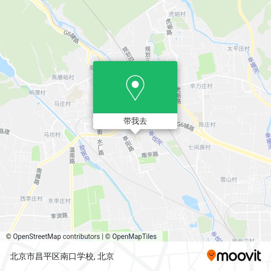 北京市昌平区南口学校地图