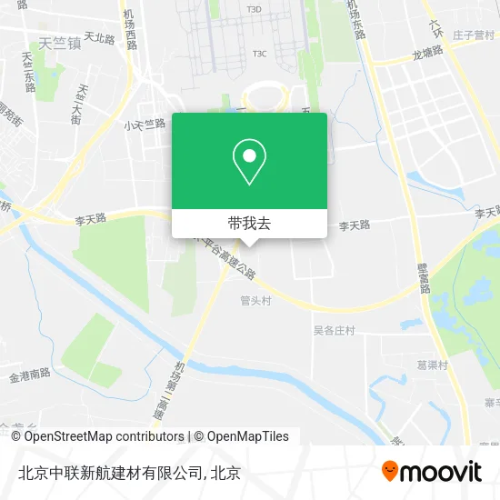 北京中联新航建材有限公司地图