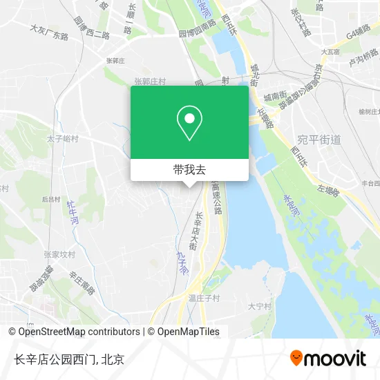 长辛店公园西门地图