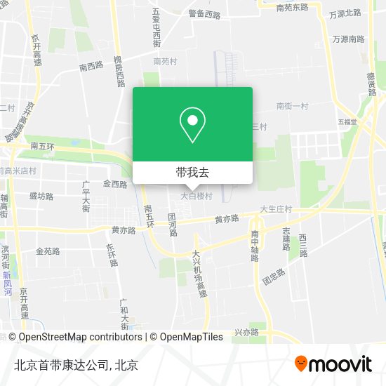 北京首带康达公司地图