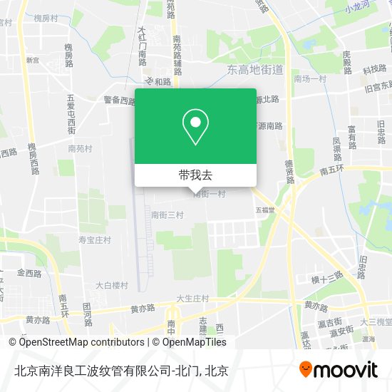 北京南洋良工波纹管有限公司-北门地图