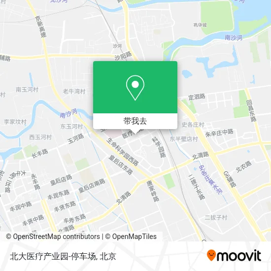 北大医疗产业园-停车场地图