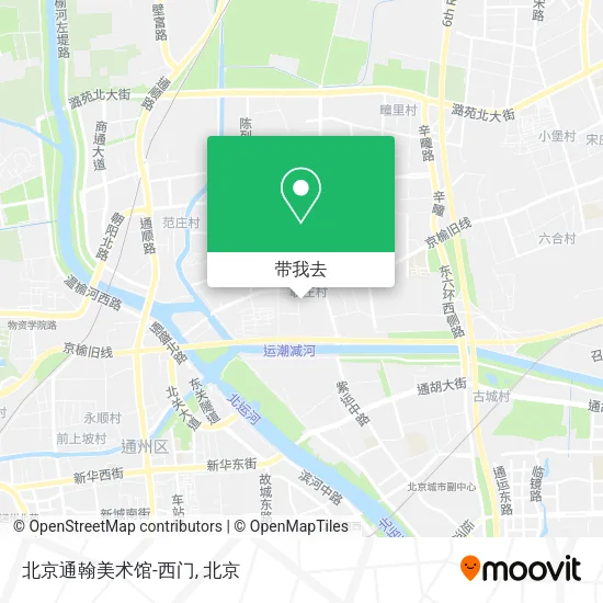 北京通翰美术馆-西门地图