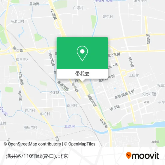 满井路/110辅线(路口)地图