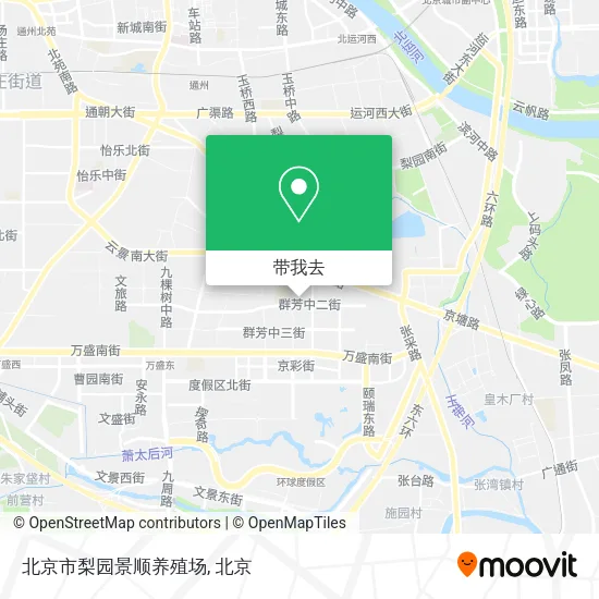 北京市梨园景顺养殖场地图