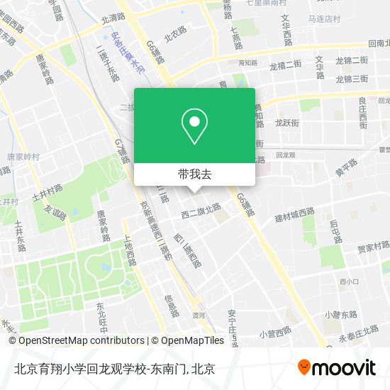 北京育翔小学回龙观学校-东南门地图
