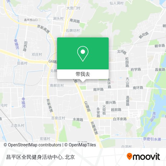 昌平区全民健身活动中心地图