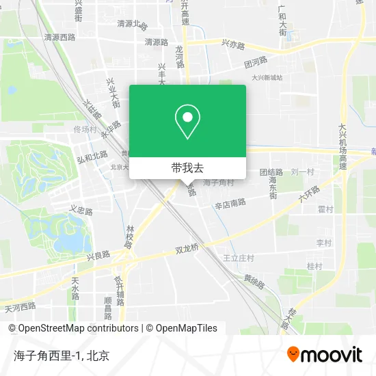 海子角西里-1地图