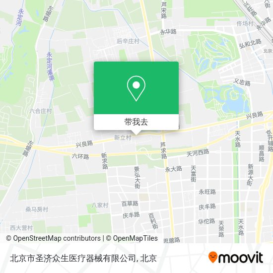 北京市圣济众生医疗器械有限公司地图