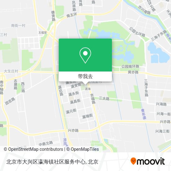 北京市大兴区瀛海镇社区服务中心地图