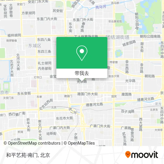 和平艺苑-南门地图