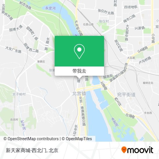 新天家商城-西北门地图