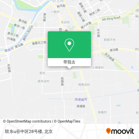 联东u谷中区28号楼地图