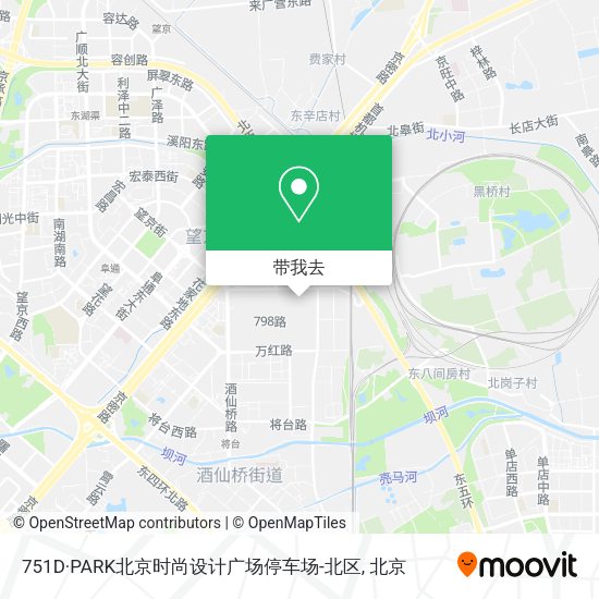 751D·PARK北京时尚设计广场停车场-北区地图