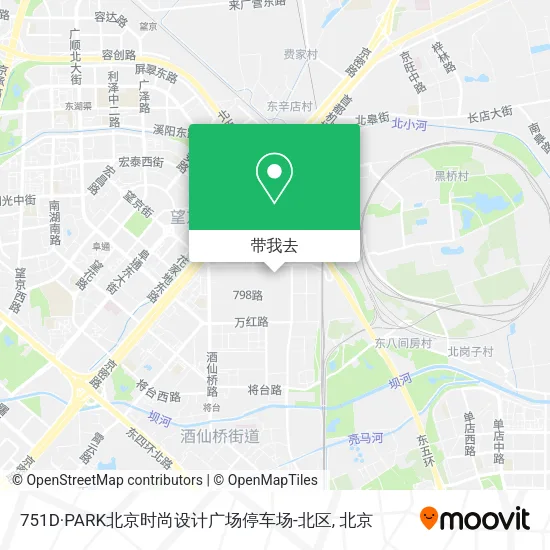751D·PARK北京时尚设计广场停车场-北区地图