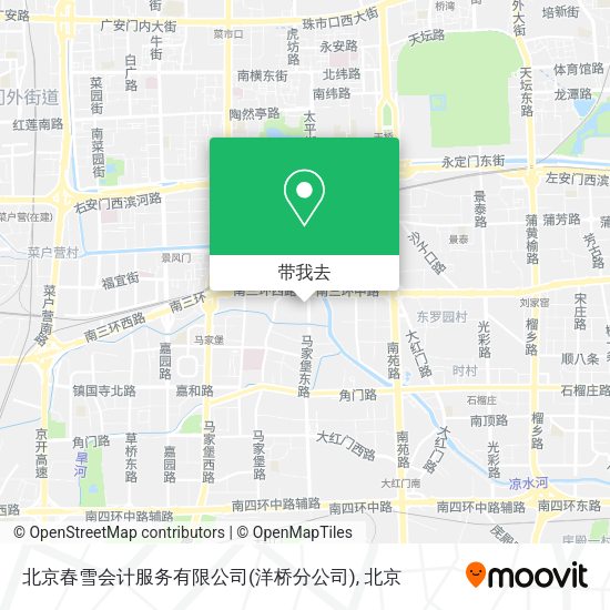 北京春雪会计服务有限公司(洋桥分公司)地图
