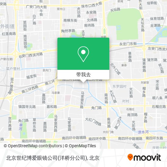 北京世纪博爱眼镜公司(洋桥分公司)地图