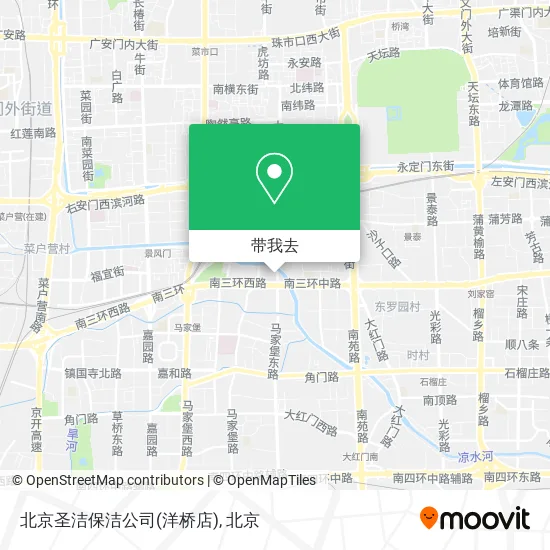 北京圣洁保洁公司(洋桥店)地图