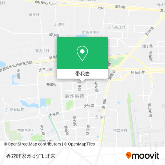 香花畦家园-北门地图