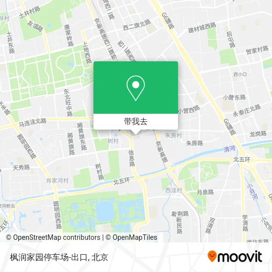 枫润家园停车场-出口地图