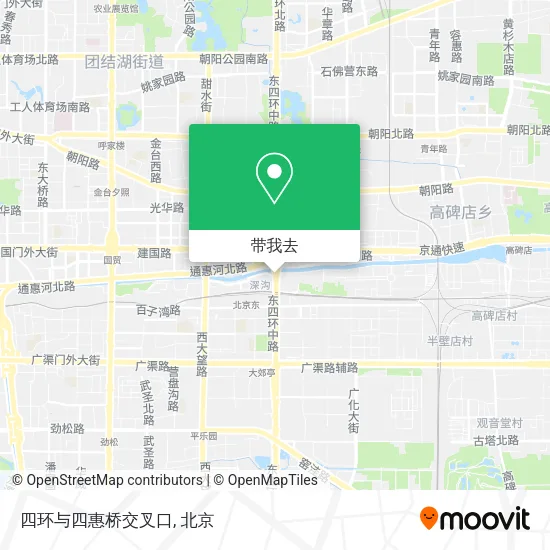 四环与四惠桥交叉口地图