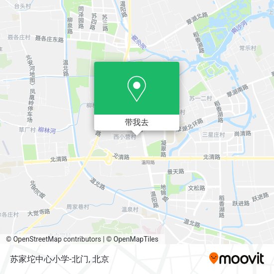 苏家坨中心小学-北门地图