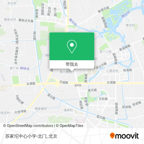 苏家坨中心小学-北门地图