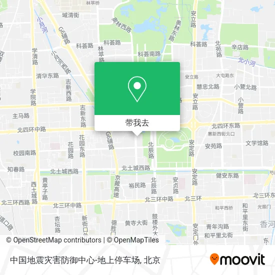 中国地震灾害防御中心-地上停车场地图