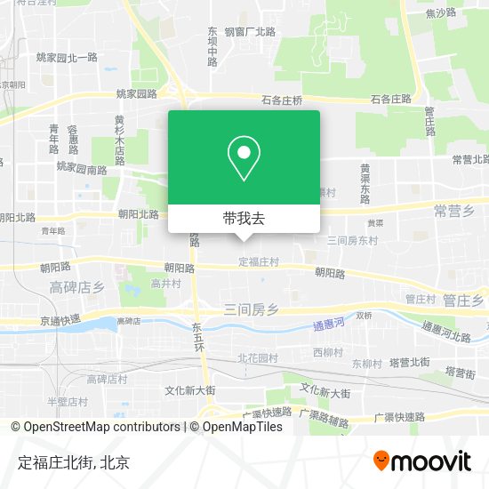 定福庄北街地图