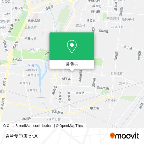 春兰复印店地图
