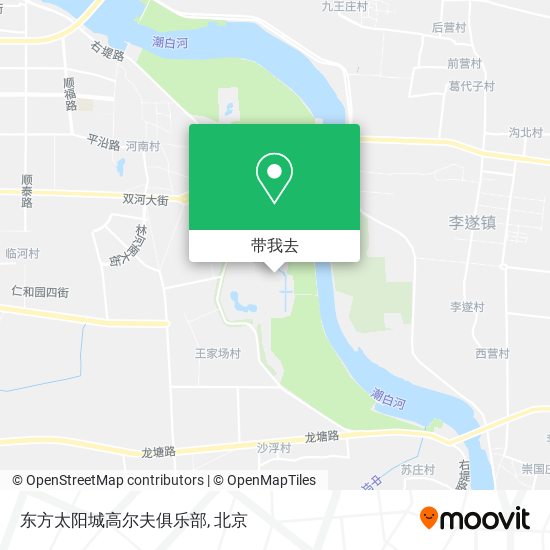 东方太阳城高尔夫俱乐部地图