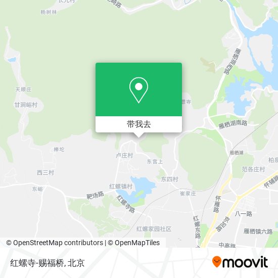 红螺寺-赐福桥地图