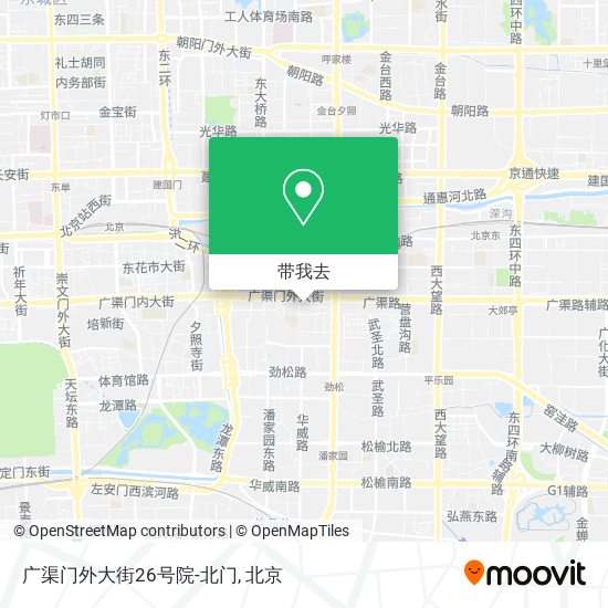 广渠门外大街26号院-北门地图
