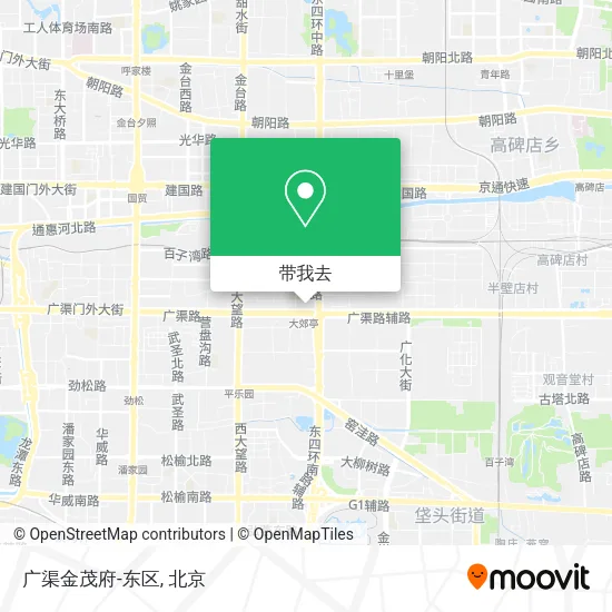 广渠金茂府-东区地图