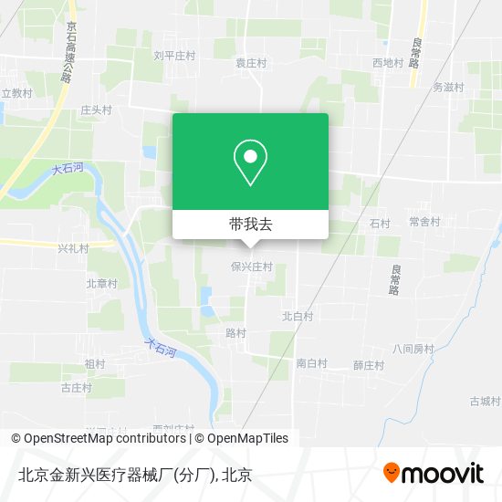 北京金新兴医疗器械厂(分厂)地图