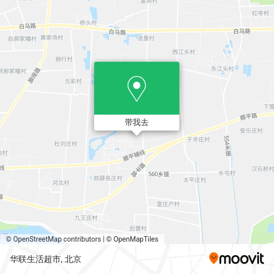 华联生活超市地图