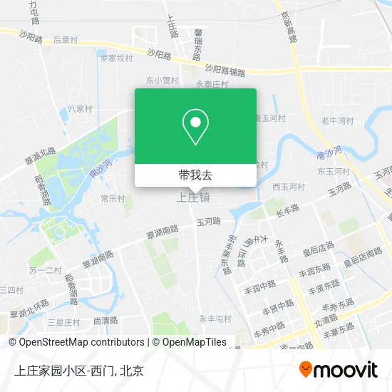 上庄家园小区-西门地图