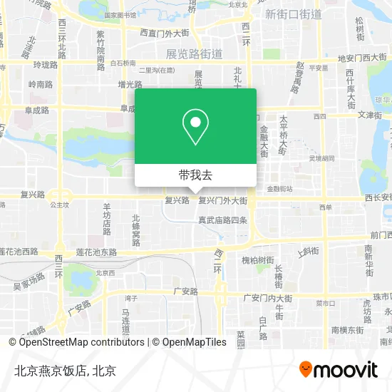 北京燕京饭店地图