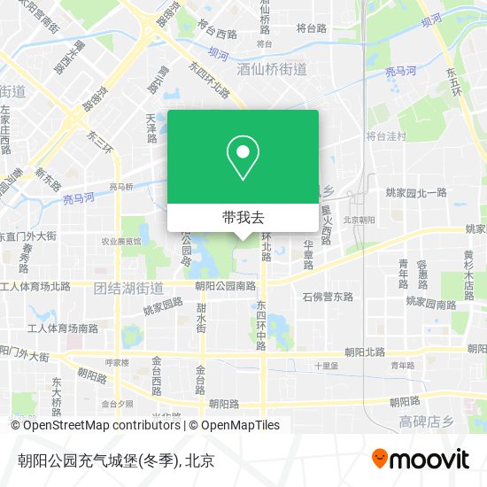 朝阳公园充气城堡(冬季)地图