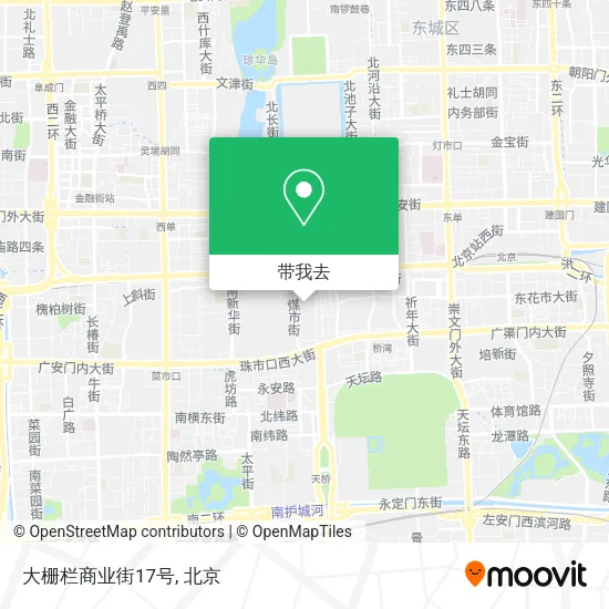 大栅栏商业街17号地图