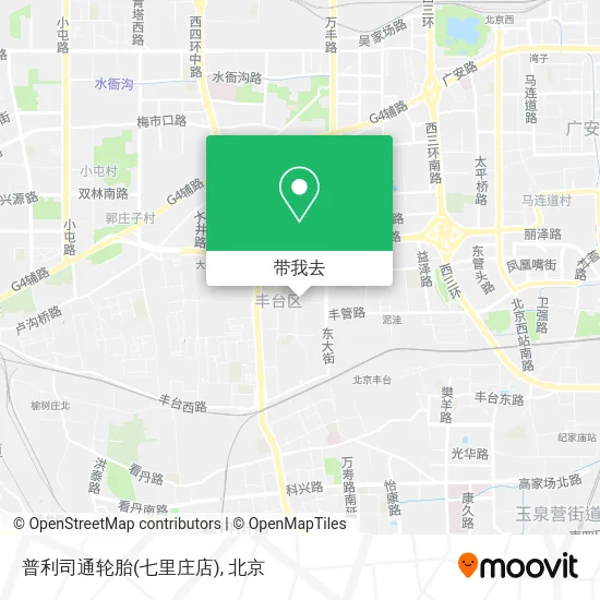 普利司通轮胎(七里庄店)地图