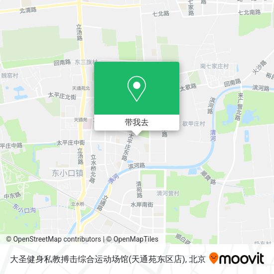 大圣健身私教搏击综合运动场馆(天通苑东区店)地图