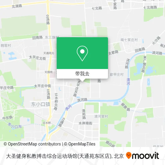 大圣健身私教搏击综合运动场馆(天通苑东区店)地图