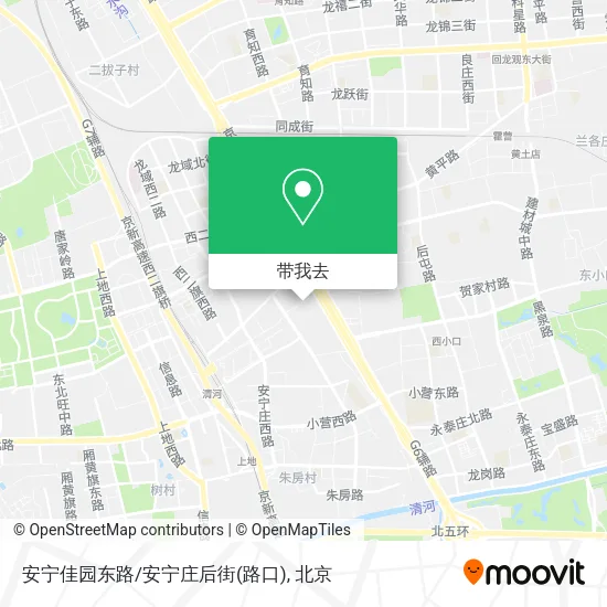 安宁佳园东路/安宁庄后街(路口)地图