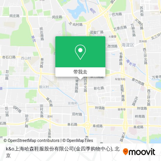 k&o上海哈森鞋服股份有限公司(金四季购物中心)地图