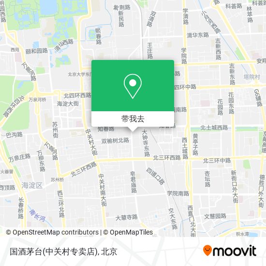 国酒茅台(中关村专卖店)地图
