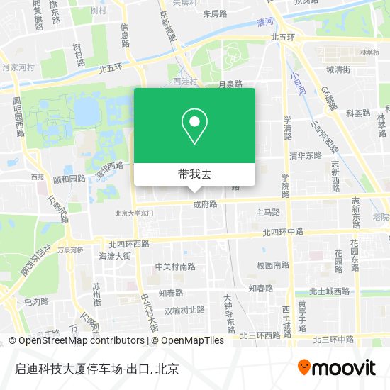 启迪科技大厦停车场-出口地图