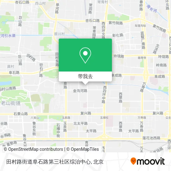 田村路街道阜石路第三社区综治中心地图